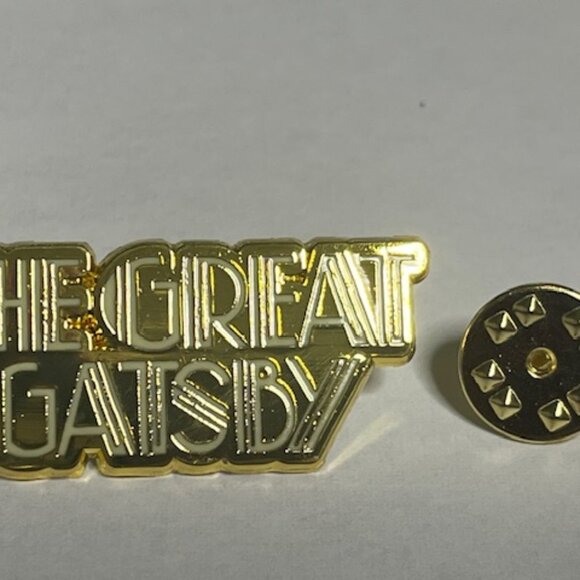 The Great Gatsby A New Musical Enamel Gold Tone Lapel Hat Vest Pin 1.5"x.75" - Picture 9 of 11